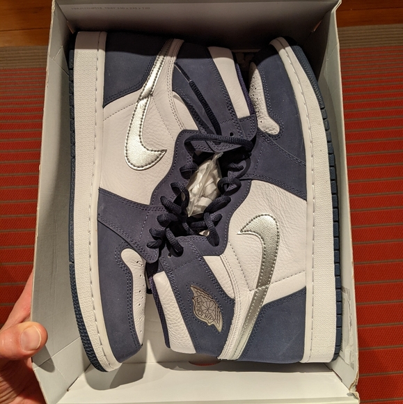 Air Jordan 1 Retro High OG Midnight Navy Japan - Picture 4 of 11
